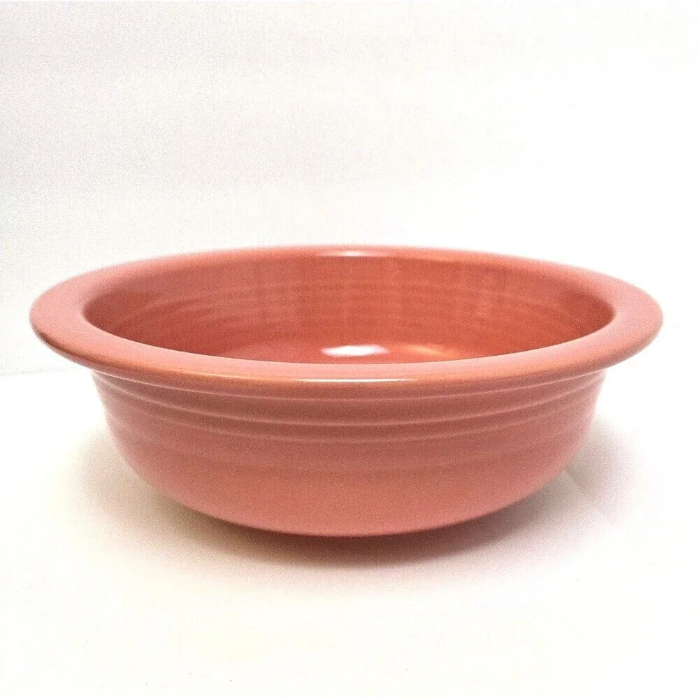 Fiesta HLC Serving Bowl 1 Qt 40 oz Flamingo Retired Color 8.25